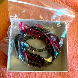 Premier Designs It’s A Wrap bracelet, antiqued brass and brown leather. 28”- 30”